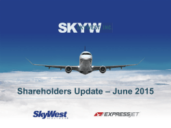 Shareholders Update â June 2015
