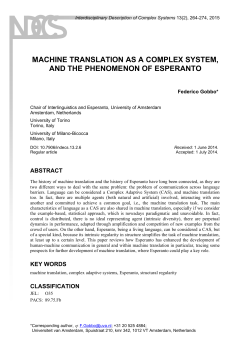 Full text - Interdisciplinary Description of Complex Systems