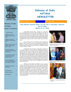 Newsletter Issue 3 dated March 16, 2015