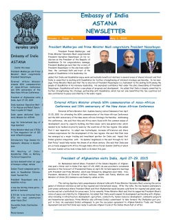 Newsletter issue 6 dated May 1, 2015