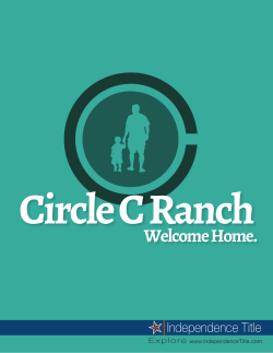 Area Profile - Circle C Ranch
