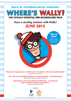 Find Wally Brochure - Independent Booksellers Week