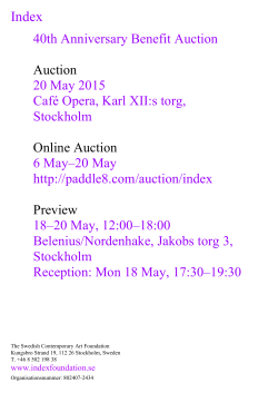 40th Anniversary Benefit Auction Auction 20 May 2015 CafÃ© Opera