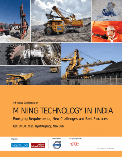 MINING TECHNOLOGY IN INDIA