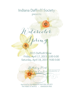 Horticultural Division - Indiana Daffodil Society