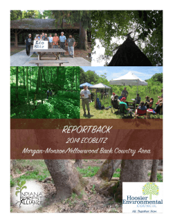 REPORTBACK - Indiana Forest Alliance