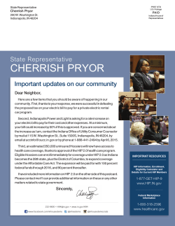 CHERRISH PRYOR - Indiana House Democrats