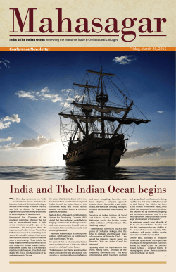 India and The Indian Ocean begins
