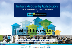 IREIS 2015 Brochure - Indian Property Exhibition at IREIS 2015