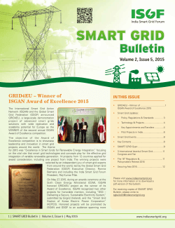 Newsletter (ISGF Bulletin - May 2015) Issue 5