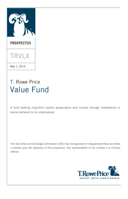 Value Fund - T. Rowe Price