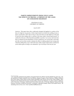 Pareto Improvements from Lexus Lanes