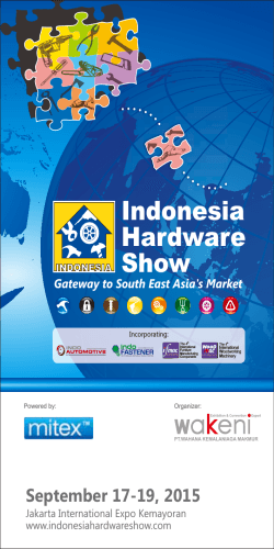 Exhibition Brochure - Indonesia Hardware Show