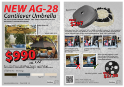 Cantilever Umbrella - Indoor Outdoor Imports