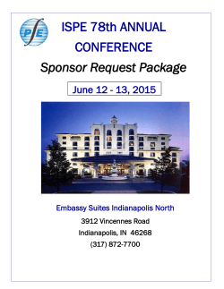 Sponsor Request Package - Indiana Society of Professional Engineers