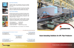 Seam Annealing Solutions for APIÂ® Pipe Producers