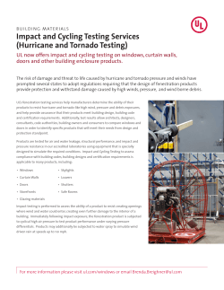 Impact and Cycling Testing Services (Hurricane and - Industries