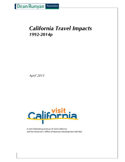 California Travel Impacts, 1992-2014p