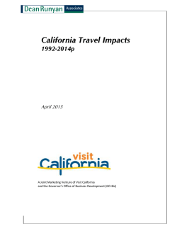 California Travel Impacts, 1992-2014p