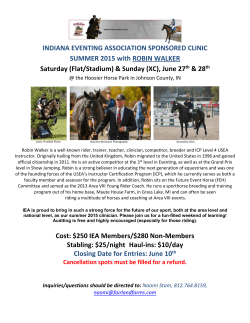 Robin Walker Clinic June 2015 - the Indiana Eventing Association