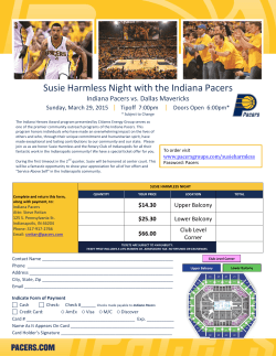 Susie Harmless Night with the Indiana Pacers