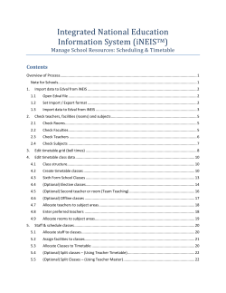 Integrated National Education Information System (iNEISTM)