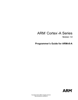 ARM Cortex-A Series Programmer`s Guide for ARMv8-A