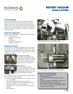 DDPS HLE Paddle Dryer.indd - De Dietrich Process Systems