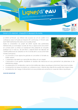 SAGE Lot-Amont - Agence de l`eau Adour