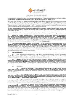LEG002/Iss02/02-14 TERMS AND CONDITIONS OF