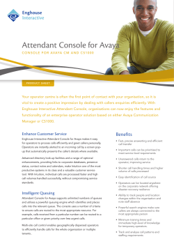 Attendant Console for Avaya