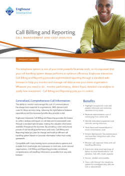 Call Billing and Reporting