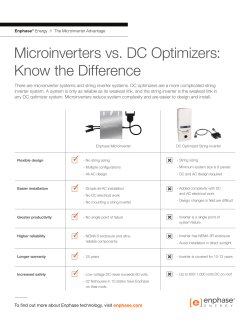 Microinverters vs. DC Optimizers: Know the