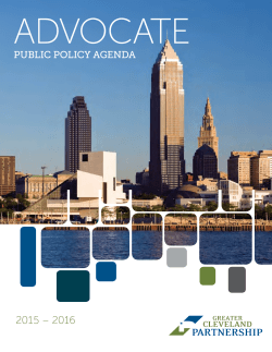 PUBLIC POLICY AGENDA - The Greater Cleveland Partnership
