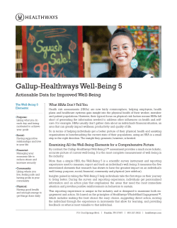 Gallup-Healthways Well
