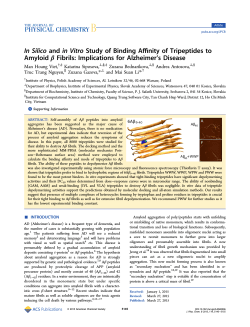 In Silico and in Vitro Study of Binding Affinity of Tripeptides to