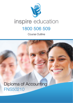 Diploma Accounting Course Outline XX Monthly