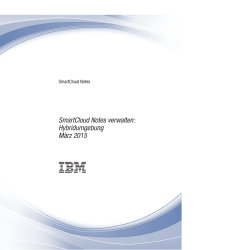SmartCloud Notes: SmartCloud Notes verwalten: Hybridumgebung
