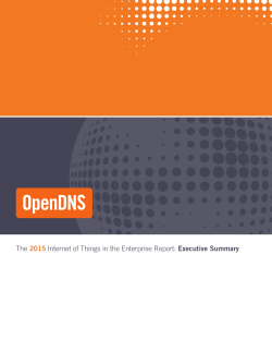 The 2015 Internet of Things in the Enterprise Report