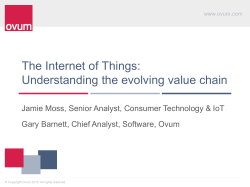 The Internet of Things: Understanding the evolving value chain