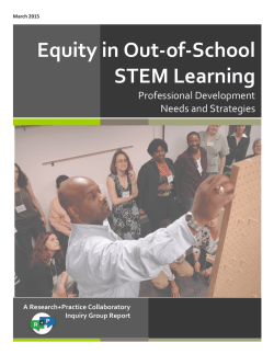 Equity in Out-&acirc;of-&acirc;School STEM Learning