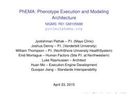 PhEMA: Phenotype Execution and Modeling Architecture