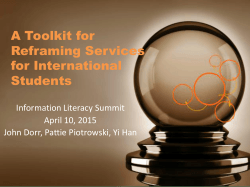Presentation - Information Literacy Summit
