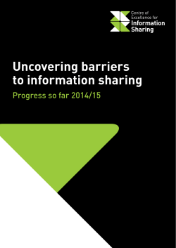 Uncovering barriers to information sharing