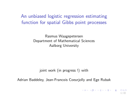An unbiased logistic regression estimating function for spatial Gibbs