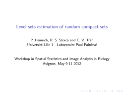 Level sets estimation of random compact sets