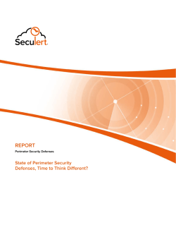 State of Perimeter Security Defenses Report