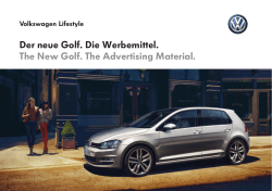 Der neue Golf. Die Werbemittel. The New Golf. The Advertising
