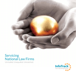 Servicing National Law Firms