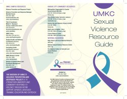 UMKC Sexual Assault Resource Guide